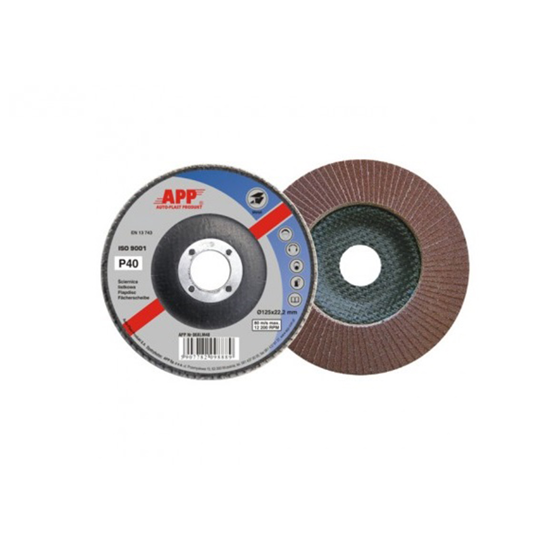 Абразивные пластинчатые круги для шлифования стали (125*22 мм) Р 40.