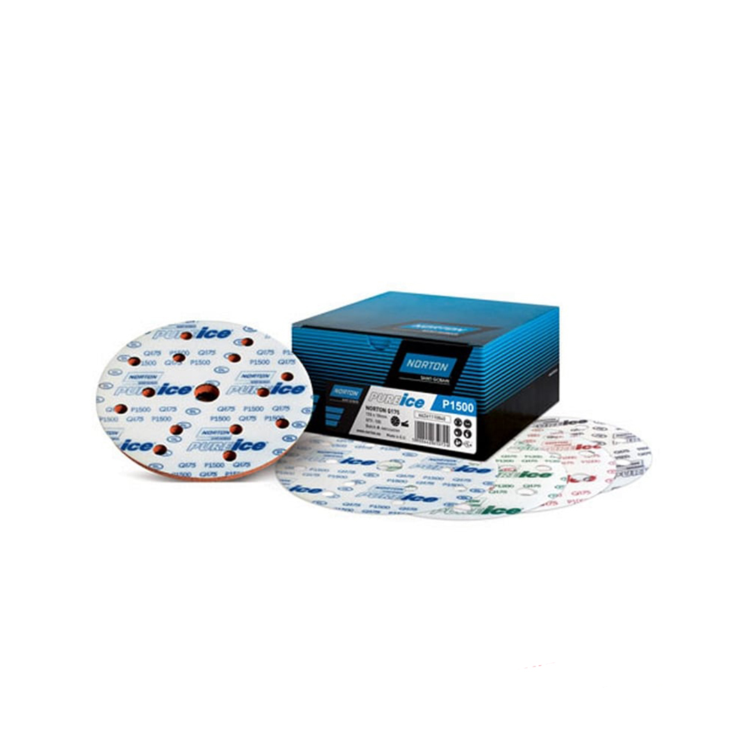 Диски на пленочной основе Norton Pure Ice  (Q175 self-grip Film Discs 150mm P 1500)